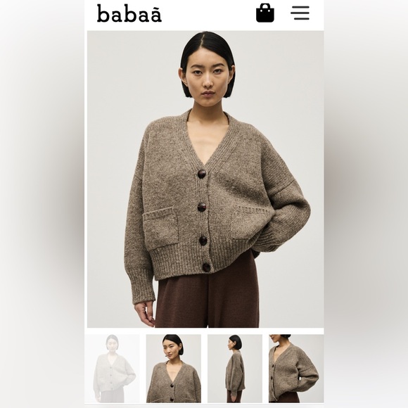 Babaa cardigan no17 dark mist - Picture 7 of 7